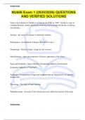 NU606 Exam 1 &lpar;2025&sol;2026&rpar; QUESTIONS AND VERIFIED SOLUTIONS