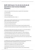 NUR 245 Exam 2 11&comma;12&comma;13&comma;14&comma;15&comma;16&comma;18 Questions And Correct Detailed Answers&period;