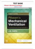 Test bank for Pilbeam&rsquo;s Mechanical Ventilation&comma; 7th Edition by Jimmy M&period; Cairo &vert;all chapters&vert;