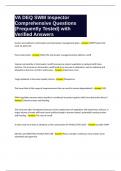 VA DEQ SWM Inspector Comprehensive Questions &lpar;Frequently Tested&rpar; with Verified Answers&period;