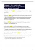 Module 3 Comprehensive Questions &lpar;Frequently Tested&rpar; with Verified Answers