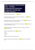 SWM Combined Administrator Exam - VA DEQ Comprehensive Questions &lpar;Frequently Tested&rpar; with Verified Answers