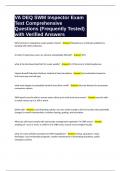SWM Combined Administrator Exam - VA DEQ Comprehensive Questions &lpar;Frequently Tested&rpar; with Verified Answers