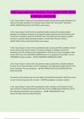 C268 Spreadsheets Practice Test QUESTIONS WITH VERIFIED ANSWERS
