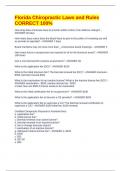 Florida Chiropractic Laws and Rules CORRECT 100&percnt;