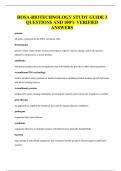 HOSA-BIOTECHNOLOGY STUDY GUIDE 3 QUESTIONS AND 100&percnt; VERIFIED ANSWERS