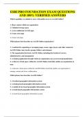 ESRI PRO FOUNDATION EXAM QUESTIONS AND 100&percnt; VERIFIED ANSWERS