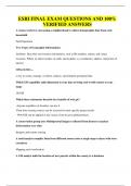 ESRI FINAL EXAM QUESTIONS AND 100&percnt; VERIFIED ANSWERS
