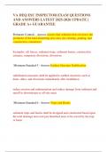 VA DEQ ESC INSPECTOR EXAM QUESTIONS AND ANSWERS LATEST 2025-2026 UPDATE &vert; GRADE A&plus; GUARANTEE