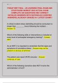 FISDAP EMT FINAL - JB LEARNING FINAL EXAM AND  STUDYGUIDE NEWEST 2025 ACTUAL EXAM  COMPLETE 300 QUESTIONS AND CORRECT  DETAILED ANSWERS WITH RATIONALES &lpar;VERIFIED  ANSWERS&rpar; &vert;ALREADY GRADED A&plus;&sol; LATEST EXAM&excl;&excl;&excl;