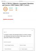 WGU C720 OA &vert; Objective Assessment &vert; Questions and Answers &vert; 2025 Update &vert; 100&percnt; Correct&period;