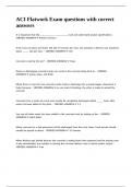 ACI Flatwork Exam questions with correct answers