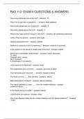 RAD 112 EXAM 4 QUESTIONS & ANSWERS