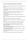 RAD 112 FINAL EXAM 2 3 UPPER EXTREMITY