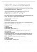 RAD 112 FINAL EXAM QUESTIONS & ANSWERS