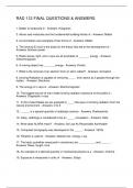 RAD 112 FINAL QUESTIONS & ANSWERS