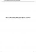 PNR 400 MIDTERM EXAM QUESTION AND ANSWERS&excl; 100&percnt; CORRECT ANSWERS