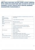Exam &lpar;elaborations&rpar; NMLS SAFE  