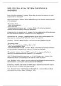 RAD 112 FINAL EXAM REVIEW QUESTIONS & ANSWERS 