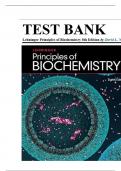 Test Bank For Lehninger Principles of Biochemistry 8th Edition By David L&period; Nelson&semi; Michael M&period; Cox &vert; 9781319228002 &vert; &vert; Chapter 1-28 &vert; All Chapters with Answers and Rationals