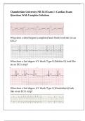 Chamberlain University NR 341 Exam 1&colon; Cardiac Exam Questions With Complete Solutions