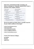 NR 360&sol; NR360 Chamberlain College Of Nursing -Informatics and Population Health&comma; Technology and Delivery of Healthcare&comma; Telehealth &lpar;NR360 EDAPT Week 3&rpar; Questions With Complete Solutions