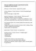 NR 341 COMPLEX EXAM 1 QUESTIONS WITH COMPLETE SOLUTIONS