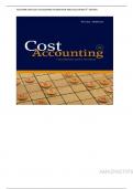Cost Accounting&colon; Foundations and Evolutions&comma; Eighth Edition Michael R&period; Kinney&comma; Cecily A&period; RaiborN&comma; All Chapters Covered &lpar;1-19&rpar; Latest Version Complete Guide A&plus;