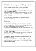 NR 341 Exam 2 practice questions With Complete Solutions