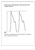 NR 341 Exam 2&colon; Hemodynamics&sol; ABGs Questions With Complete Solutions