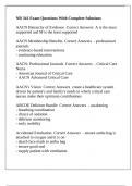 NR 341 Exam Questions With Complete Solutions