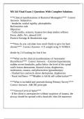 NR 341 Final Exam 2 Questions With Complete Solutions