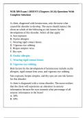 NUR 509 Exam 1 HEENT &lpar;Chapters 18-24&rpar; Questions With Complete Solutions
