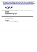 2024 AQA GCSE English Language Creative Writing Paper 1&period;