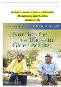 Test Bank for Nursing for Wellness in Older Adults 9th Edition By Carol A&period; Miller &vert; All Chapter's &lpar;1 - 29&rpar; &vert; Complete 2024 A&plus;