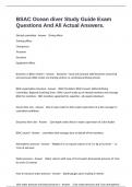 BSAC Ocean diver Study Guide Exam Questions And All Actual Answers&period;