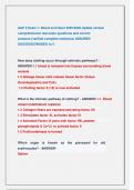 A&P 2 Exam 1&colon; Blood and Heart 2025&sol;2026 Update &vert;Actual  comprehensive real exam questions and correct          answers &lpar;verified complete solutions&rpar; ASSURED  SUCCESS&vert;GRADED A&plus;&excl;&excl; 