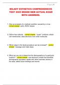 MILADY ESTHETICS COMPREHENSIVE  TEST 2025 BRAND NEW ACTUAL EXAM  WITH ANSWERS&period;