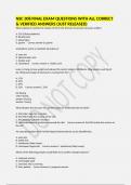 NSC 308 FINAL EXAM QUESTIONS WITH ALL CORRECT & VERIFIED ANSWERS &lpar;JUST RELEASED&rpar;