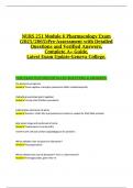 NURS 251 Module 6 Pharmacology Exam &lpar;2025&sol;2065&rpar;&colon;Pre-Assessment with Detailed Questions and Verified Answers&comma; Complete A&plus; Guide&comma; Latest Exam Update-Geneva College&period;