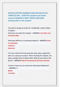 SOPHOS CERTIFIED ENGINEER EXAM 2025&sol;2026&vert;ACTUAL  COMPLETE REAL   EXAM TEST &lpar;questions and verified  answers&rpar; FREQUENTLY MOST TESTED QUESTIONS                        &vert;already graded A&plus;&vert;100&percnt; passed&excl;&excl;