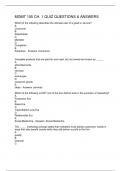 MGMT 105 CH&period; 1 QUIZ QUESTIONS & ANSWERS