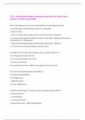 CECE - Clinical Mental Health Counseling Comp Exam with 100&percnt; Correct Answers &vert; Verified &vert;Latest 2025