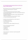 CECE - Clinical Mental Health Counseling Comp Exam with 100&percnt; Correct Answers &vert; Verified &vert;Latest 2025