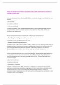 Areas of Clinical Focus Practice Questions &lpar;CECE&rpar; with 100&percnt; Correct Answers &vert; Verified &vert;Latest 2025