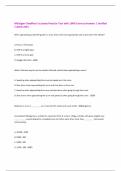 Michigan Chauffeur's License Practice Test with 100&percnt; Correct Answers &vert; Verified &vert;Latest 2025