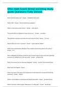 Ohio state board dental assisting study guide Questions Fully Solved&period;