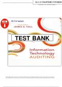 Information Technology Auditing 4th Edition by James A&period; Hall Test Bank &ndash; Comprehensive Review and Practice Questions
