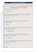 Pathology Notes FSE 214 Questions with Detailed  Verified Answers for Accuracy