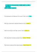 CURRENT EXAM FOR MPJE 2025 &equals;&equals; 400 &plus; Questions with verified Answers